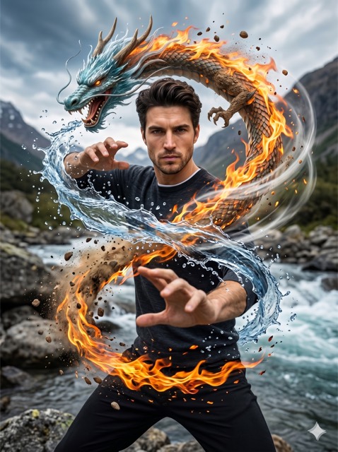 Nano Banana Pro: 8K Dragon Avatar Bending Masterpiece
