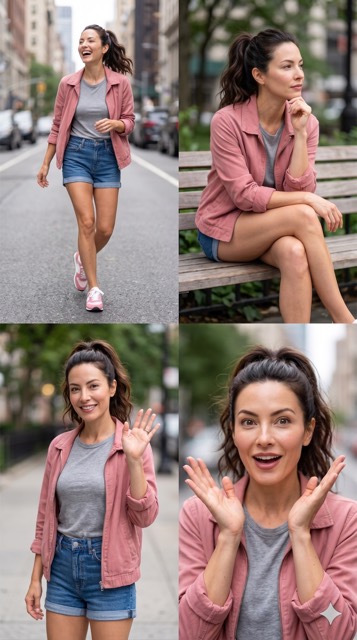 Nano Banana Pro: 4 Realistic Street Photo Grid Layouts