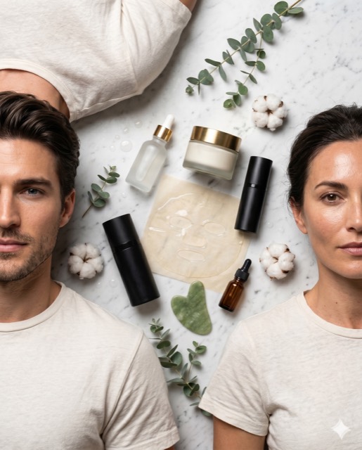 Bold Beauty Macro Campaign — High-Conversion Skincare Flat Lay Editorial